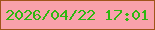 文字の大きさ：4、枠の色：a1541b、背景の色：f9a1ab、文字の色：2eb70f 無料ブログパーツのブログ時計