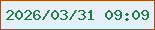 文字の大きさ：3、枠の色：a15511、背景の色：e5f0fa、文字の色：207f47 無料ブログパーツのブログ時計