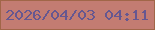 文字の大きさ：1、枠の色：a16648、背景の色：c37c72、文字の色：665790 無料ブログパーツのブログ時計