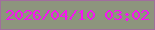 文字の大きさ：1、枠の色：a16e9d、背景の色：8d957d、文字の色：f415ef 無料ブログパーツのブログ時計