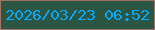 文字の大きさ：1、枠の色：a17164、背景の色：2b5644、文字の色：08a9fb 無料ブログパーツのブログ時計