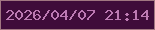 文字の大きさ：5、枠の色：a17781、背景の色：3f0c3a、文字の色：bd7ab3 無料ブログパーツのブログ時計