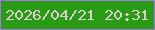 文字の大きさ：1、枠の色：a179e7、背景の色：2a9b14、文字の色：daced0 無料ブログパーツのブログ時計