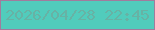 文字の大きさ：2、枠の色：a17c9d、背景の色：51ccbc、文字の色：67b2a5 無料ブログパーツのブログ時計