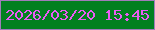 文字の大きさ：1、枠の色：a17cba、背景の色：028020、文字の色：ea5cf5 無料ブログパーツのブログ時計