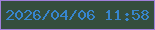 文字の大きさ：1、枠の色：a17fda、背景の色：354e3d、文字の色：3785cd 無料ブログパーツのブログ時計