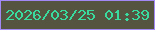 文字の大きさ：4、枠の色：a188f4、背景の色：555440、文字の色：39dc9e 無料ブログパーツのブログ時計