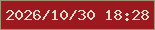 文字の大きさ：1、枠の色：a19276、背景の色：9c1920、文字の色：d9dfcc 無料ブログパーツのブログ時計