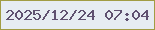 文字の大きさ：4、枠の色：a19c43、背景の色：e6ecf2、文字の色：5f5170 無料ブログパーツのブログ時計