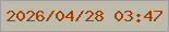 文字の大きさ：4、枠の色：a19c9d、背景の色：bebbaa、文字の色：a33d03 無料ブログパーツのブログ時計
