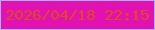文字の大きさ：4、枠の色：a1b2fe、背景の色：e112b1、文字の色：dd482b 無料ブログパーツのブログ時計
