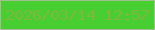 文字の大きさ：1、枠の色：a1be8f、背景の色：47ce31、文字の色：82b73f 無料ブログパーツのブログ時計