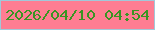 文字の大きさ：1、枠の色：a1c8d9、背景の色：fe7d92、文字の色：399523 無料ブログパーツのブログ時計