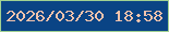 文字の大きさ：1、枠の色：a1d192、背景の色：0a4485、文字の色：f3c3ac 無料ブログパーツのブログ時計