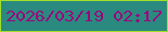 文字の大きさ：3、枠の色：a1de29、背景の色：2a8a7f、文字の色：9a067c 無料ブログパーツのブログ時計