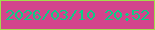 文字の大きさ：1、枠の色：a1de4b、背景の色：d3458c、文字の色：0dcc86 無料ブログパーツのブログ時計