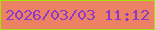 文字の大きさ：1、枠の色：a1e107、背景の色：ec8263、文字の色：8c3aca 無料ブログパーツのブログ時計