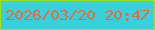 文字の大きさ：4、枠の色：a1e30d、背景の色：37d0dd、文字の色：e26b39 無料ブログパーツのブログ時計