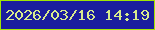 文字の大きさ：5、枠の色：a1e603、背景の色：1b1d9e、文字の色：d8eb8d 無料ブログパーツのブログ時計