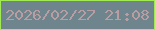 文字の大きさ：1、枠の色：a1ea51、背景の色：6f858e、文字の色：b89da3 無料ブログパーツのブログ時計