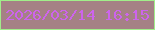 文字の大きさ：5、枠の色：a1ee8a、背景の色：a58185、文字の色：cd64ec 無料ブログパーツのブログ時計