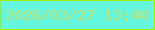 文字の大きさ：5、枠の色：a1f000、背景の色：65f6de、文字の色：bee477 無料ブログパーツのブログ時計