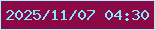 文字の大きさ：3、枠の色：a1f3fe、背景の色：8c0746、文字の色：7eecfd 無料ブログパーツのブログ時計
