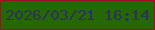 文字の大きさ：3、枠の色：a20a30、背景の色：256801、文字の色：2c325e 無料ブログパーツのブログ時計
