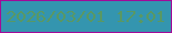 文字の大きさ：3、枠の色：a20b98、背景の色：3495af、文字の色：599864 無料ブログパーツのブログ時計