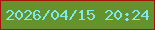 文字の大きさ：1、枠の色：a2150c、背景の色：64932e、文字の色：7feaeb 無料ブログパーツのブログ時計