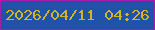 文字の大きさ：1、枠の色：a21da8、背景の色：1f53a8、文字の色：d4b225 無料ブログパーツのブログ時計