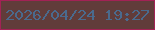 文字の大きさ：3、枠の色：a22255、背景の色：613c3a、文字の色：4a6a8d 無料ブログパーツのブログ時計