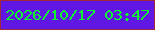 文字の大きさ：4、枠の色：a22639、背景の色：6017e3、文字の色：0bf82f 無料ブログパーツのブログ時計