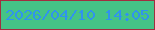 文字の大きさ：4、枠の色：a22e3f、背景の色：45c386、文字の色：3093ee 無料ブログパーツのブログ時計