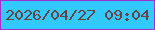 文字の大きさ：1、枠の色：a22ed6、背景の色：31c9ff、文字の色：6a4142 無料ブログパーツのブログ時計
