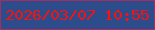 文字の大きさ：3、枠の色：a22f5f、背景の色：2d4c8c、文字の色：f71212 無料ブログパーツのブログ時計