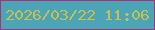 文字の大きさ：5、枠の色：a23679、背景の色：4ca4b7、文字の色：c7bf52 無料ブログパーツのブログ時計