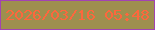 文字の大きさ：4、枠の色：a243b3、背景の色：9e8f4f、文字の色：fd673d 無料ブログパーツのブログ時計