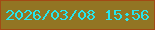 文字の大きさ：4、枠の色：a24a15、背景の色：927523、文字の色：25e6ee 無料ブログパーツのブログ時計
