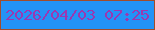 文字の大きさ：2、枠の色：a24c2b、背景の色：2393f6、文字の色：9a38b1 無料ブログパーツのブログ時計