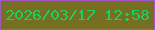 文字の大きさ：3、枠の色：a258c2、背景の色：766e21、文字の色：19d060 無料ブログパーツのブログ時計