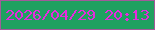 文字の大きさ：3、枠の色：a25a9a、背景の色：1fa160、文字の色：e62bdd 無料ブログパーツのブログ時計