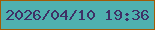 文字の大きさ：1、枠の色：a25b05、背景の色：4fb1af、文字の色：3f3066 無料ブログパーツのブログ時計