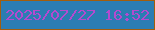 文字の大きさ：3、枠の色：a25d0b、背景の色：2b7db2、文字の色：b44acf 無料ブログパーツのブログ時計