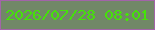 文字の大きさ：3、枠の色：a264a8、背景の色：718867、文字の色：45e209 無料ブログパーツのブログ時計