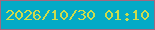 文字の大きさ：4、枠の色：a2677f、背景の色：03aac7、文字の色：cddb4d 無料ブログパーツのブログ時計
