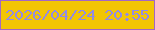 文字の大きさ：2、枠の色：a267c4、背景の色：f2c503、文字の色：938be3 無料ブログパーツのブログ時計