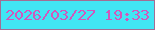 文字の大きさ：3、枠の色：a26e94、背景の色：41e6f4、文字の色：d157bc 無料ブログパーツのブログ時計