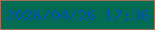 文字の大きさ：1、枠の色：a27059、背景の色：046c53、文字の色：0252ae 無料ブログパーツのブログ時計
