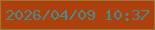文字の大きさ：2、枠の色：a27434、背景の色：ac410d、文字の色：4a8a8a 無料ブログパーツのブログ時計
